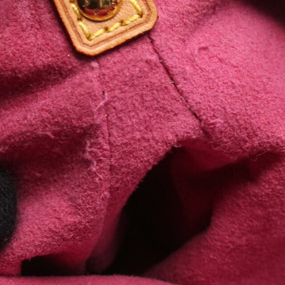 Louis Vuitton Pleaty Denim Handbag Fuchsia Pink Leather - Picture 6 of 8